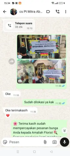 Testimonial Papan Bunga mekarrahayu