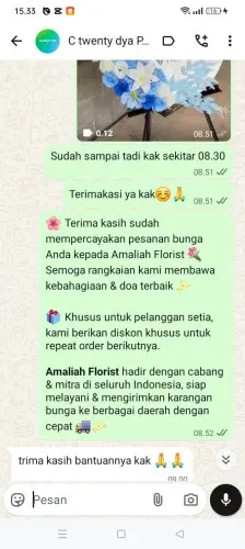 Testimonial Standing Flower mekarrahayu
